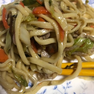 沖縄そばの麺で作る、おいしい焼きそば☆